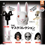 【日本正版授權】全套5款 THE 公仔頭套 P3 扭蛋/轉蛋 面具/頭套 兔子/大猩猩/外星人 715359