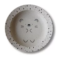 【日本Awasaka】MoguMogu動物 陶瓷深盤22.5cm ‧ 刺蝟