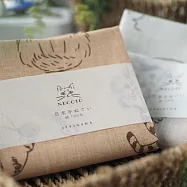 【日本Sugar Land】可愛貓咪 柔軟純綿 萬用擦拭巾 ‧ 棕
