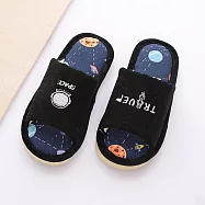 【333家居鞋館】星際遨遊 漫旅霧感室內布拖鞋 宇宙 銀河 NA 黑色26號