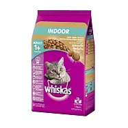 【Whiskas偉嘉】貓乾糧 室內貓配方 鮪魚及雞肉 1.1kg(有效日期2026/8/14)