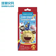 雄獅 CP-24A 六角彩色鉛筆紙盒裝24色