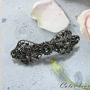 【卡樂熊】法式古典氣質水鑽璀璨造型彈簧夾/髮夾- 璀璨