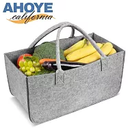 【Ahoye】超大容量毛氈購物袋 (50*25cm) 手提袋 帆布袋 環保袋