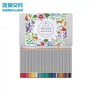 雄獅 C3600/8 彩色鉛筆 鐵盒 36色