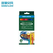 雄獅 WTP-12A水性色鉛筆 紙盒 12色