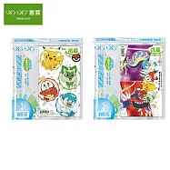 (2款1包)哈哈環保卡通書套 加寬型 (新課綱課本適用) 寶可夢B