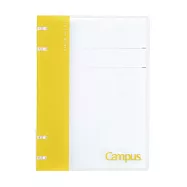 KOKUYO Campus 2x2薄型4孔活頁夾 A5-黃