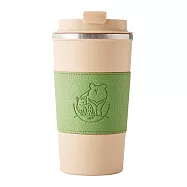 【仁舟淨塑】溫心地球鋼藝保溫杯480ml|焦糖奶茶 熊虎杯