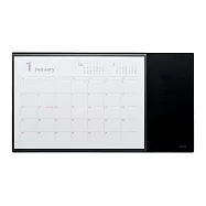 【日本MIWAX】日本透明收納夾層|辦公電腦桌墊 ‧ 黑色