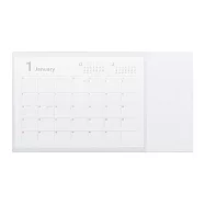 【日本MIWAX】日本透明收納夾層|辦公電腦桌墊 ‧ 白色