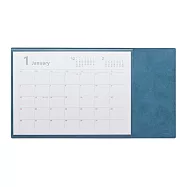 【日本MIWAX】日本透明收納夾層|辦公電腦桌墊 ‧ 灰藍