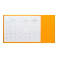 【日本MIWAX】日本透明收納夾層|辦公電腦桌墊 ‧ 黃色