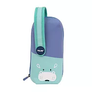 MILAN隨行畫筆袋著走(四口式)小動物系列 小河馬(35件文具組)