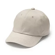 【MUJI 無印良品】棉斜紋織棒球帽 淺米