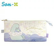 【日本正版授權】角落生物 皮質 筆袋 鉛筆盒 恐龍母子閃閃發光的夜晚 角落小夥伴