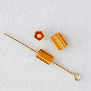 【日本MIYUKI FACTORY】希臘神話風 捷克玻璃珠(袋裝) 4x6mm ‧ 黃玉透明