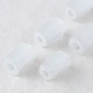 【日本MIYUKI FACTORY】希臘神話風 捷克玻璃珠(袋裝) 4x6mm圓弧形 ‧ 絲綢白