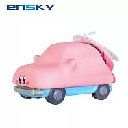 【日本正版授權】星之卡比 軟膠公仔 模型 汽車塞滿嘴 卡比之星/Kirby