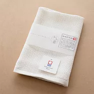 【日本楠橋紋織】Watane優質超長綿 柔軟純綿手巾 ‧ 人字紋(杏白)