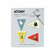 【日本HIGHTIDE】MOOMIN 磁鐵夾式書籤四入組 ‧ A