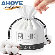 【AHOYE】韓國純植物棉捲筒式洗臉巾 珍珠紋80抽 (洗臉毛巾 化妝棉)