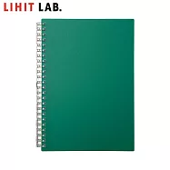 LIHIT LAB N-2673 A5網點活頁筆記本(MUTUAL) 深綠色