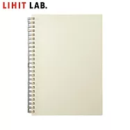 LIHIT LAB N-2673 A5網點活頁筆記本(MUTUAL) 象牙白