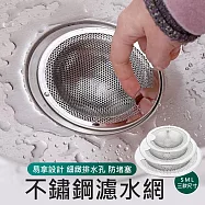 不鏽鋼水槽濾水器 排水孔過濾網 濾網蓋 L大號