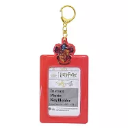 【日本正版授權】哈利波特 造型票卡夾 票夾/證件套/悠遊卡夾 哈利波特學院/葛來分多/史萊哲林 - 紅色款