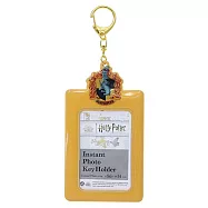 【日本正版授權】哈利波特 造型票卡夾 票夾/證件套/悠遊卡夾 哈利波特學院/葛來分多/史萊哲林 - 黃色款