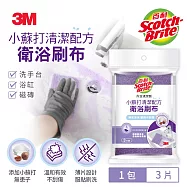 3M 百利 衛浴刷布含小蘇打清潔配方3片裝