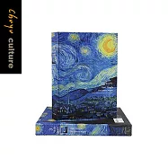 珠友 A5/25K三年份日記/日記本/盒裝日誌/精裝筆記/硬殼手札/彩色內頁-梵谷/星夜/192張 梵谷/星夜