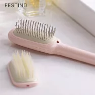 日本recolte Festino Salon Care負離子造型梳 SMHB-027 粉嫩紅