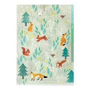 MIDORI 3層資料夾A4- 北歐動物