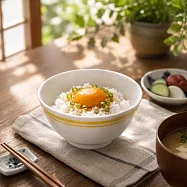 【日本小倉陶器】美濃燒 職人cafe 陶瓷餐碗12cm ‧ 黃
