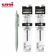 (1筆2芯)UNI JESTREAM 國民溜溜筆 0.5 柔和綠
