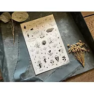 【avocado mori 森酪梨】陰天日記 overcast diary | 轉印貼紙(一組兩入)