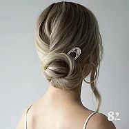 【89 zone】法式百搭優雅金屬 頭飾 髮插 盤髮器 髮簪 1 入(不挑款/混色隨機出貨) 金色