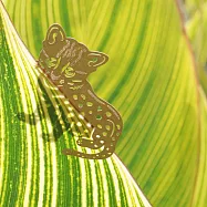 麥麥動物園-石虎紙雕書籤3入組 棕色