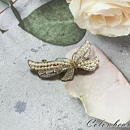 【卡樂熊】韓系飄逸鑽蝴蝶結造型髮夾/邊夾- 飄逸蝴蝶