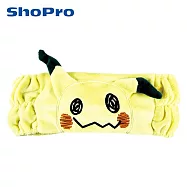 【日本正版授權】寶可夢 造型髮帶 寬版髮帶/洗臉髮帶/吸水髮帶 - 謎擬Q