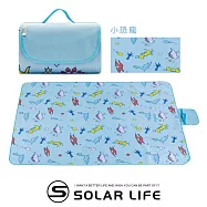 Solar Life 索樂生活 加大防水防潮野餐墊.折疊野餐墊 輕便沙灘墊 休閒墊 海灘墊 防水墊 小恐龍