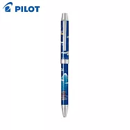 PILOT限量2+1雅繪卷輕油多功能筆 月亮與富士山-藍