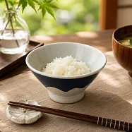 【日本Yamani】美濃燒|富士山形 餐碗230ml ‧ 藍