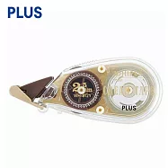 (2入1包)PLUS 手帳修正帶 米黃色紙張專用 2.5mm 咖啡色