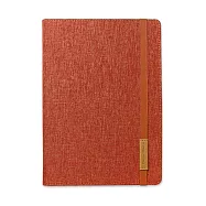 【DATA MATE 創意筆記本】DM-619 風采棉麻 A5尺寸 布套高級平裝本- 咖啡桔