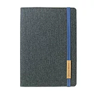 【DATA MATE 創意筆記本】DM-620 風采棉麻 B6尺寸 布套高級平裝本- 藍黑色