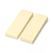 【MUJI 無印良品】便利貼/75×25.黃.100張