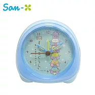 【日本正版授權】角落生物 靜音鬧鐘 滑動式秒針/指針時鐘/鬧鐘/夜燈功能 角落小夥伴 - A款